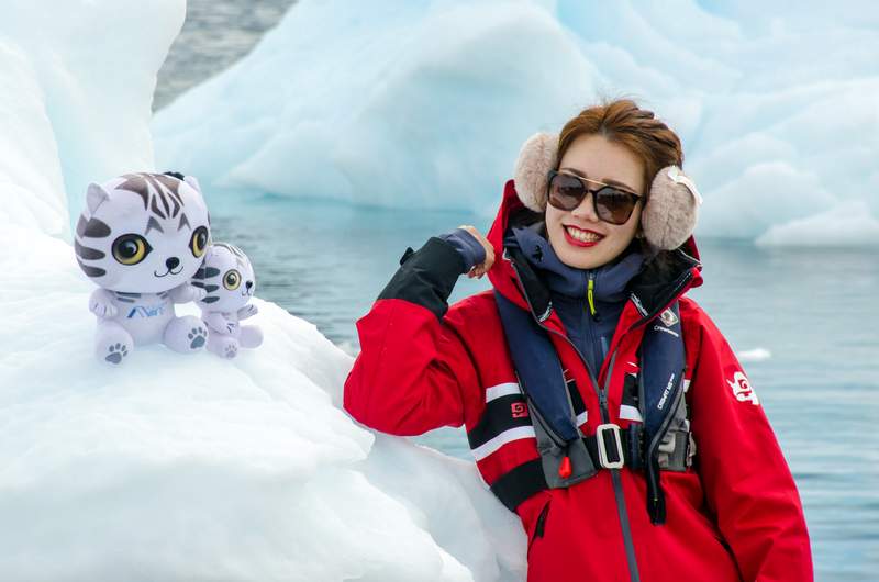 exploring Antarctic Sound in Zodiac